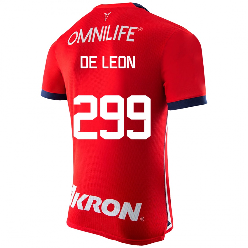 Niño Camiseta Jared De León #299 Rojo 1ª Equipación 2023/24 La Camisa Chile