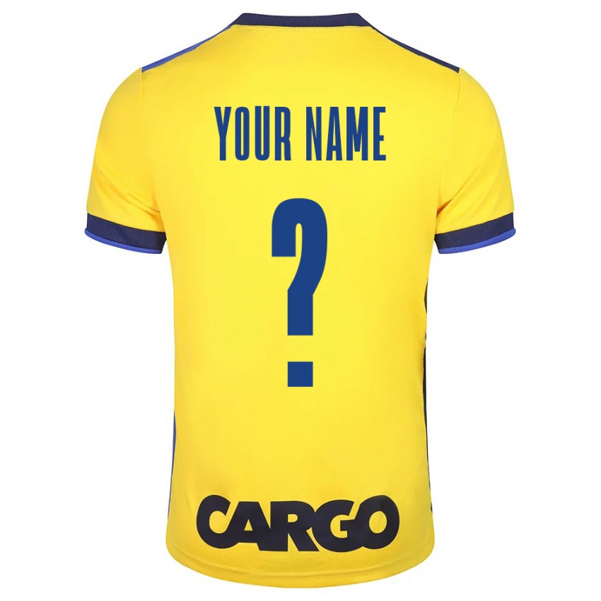 Niño Camiseta Su Nombre #0 Amarillo 1ª Equipación 2023/24 La Camisa Chile