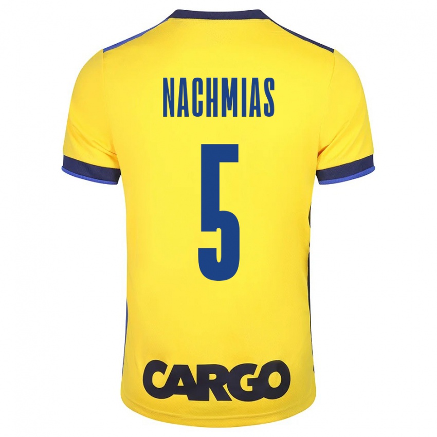 Niño Camiseta Idan Nachmias #5 Amarillo 1ª Equipación 2023/24 La Camisa Chile