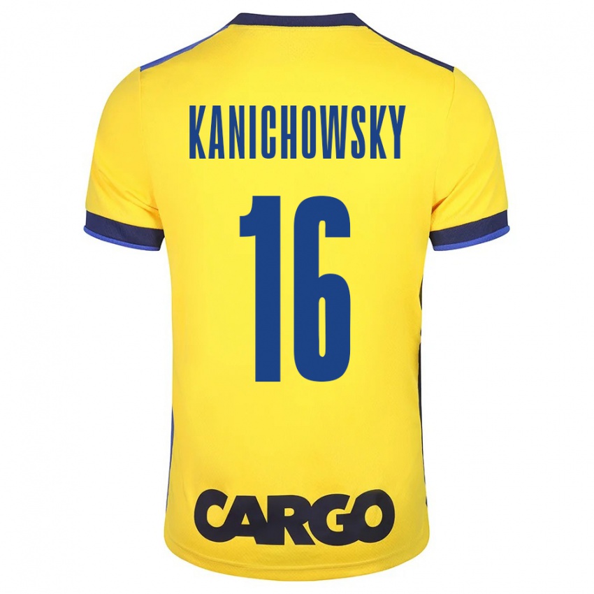 Niño Camiseta Gabi Kanichowsky #16 Amarillo 1ª Equipación 2023/24 La Camisa Chile