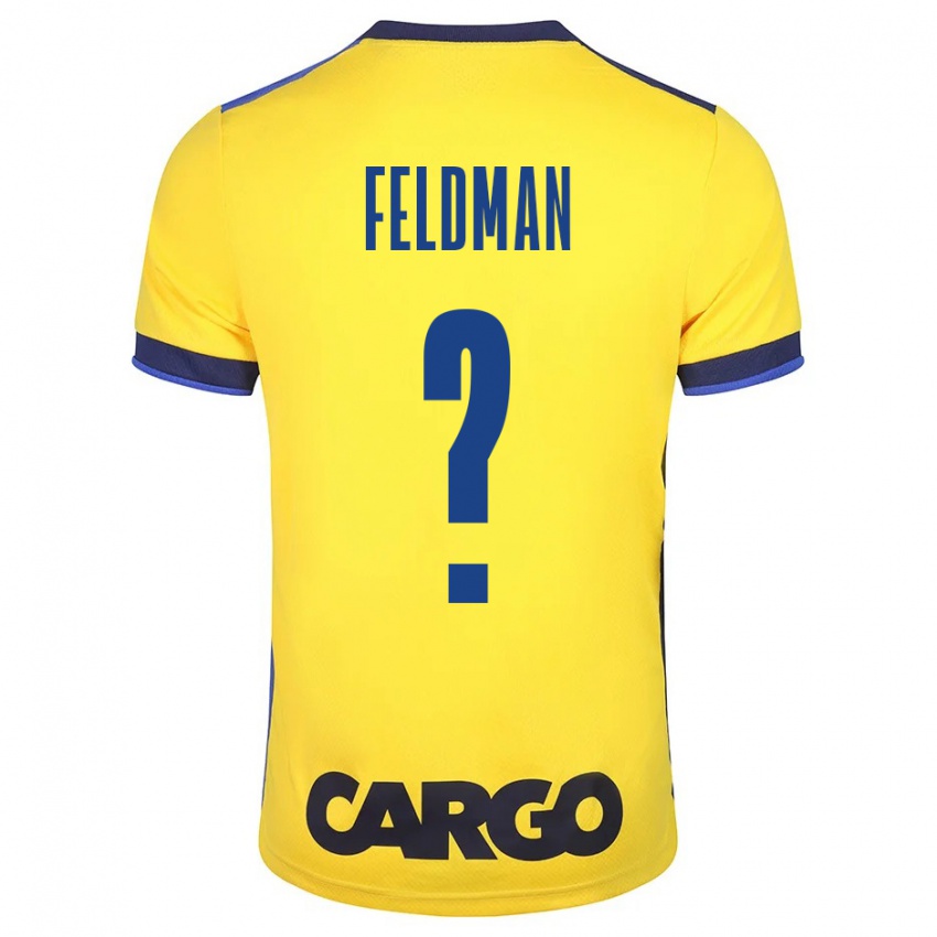 Niño Camiseta Ron Feldman #0 Amarillo 1ª Equipación 2023/24 La Camisa Chile