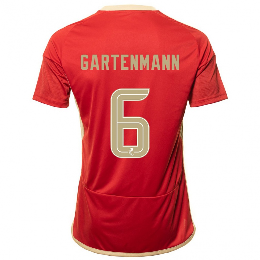 Niño Camiseta Stefan Gartenmann #6 Rojo 1ª Equipación 2023/24 La Camisa Chile