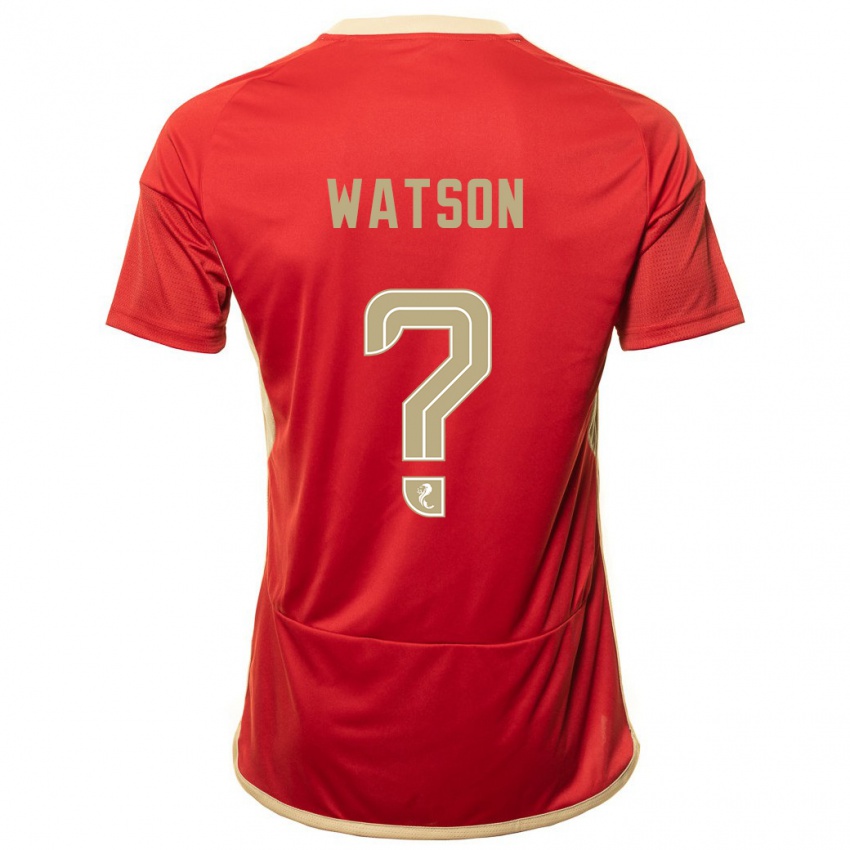 Niño Camiseta Kai Watson #0 Rojo 1ª Equipación 2023/24 La Camisa Chile