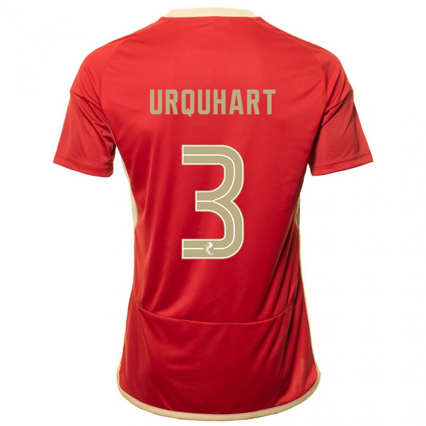 Niño Camiseta Millie Urquhart #3 Rojo 1ª Equipación 2023/24 La Camisa Chile