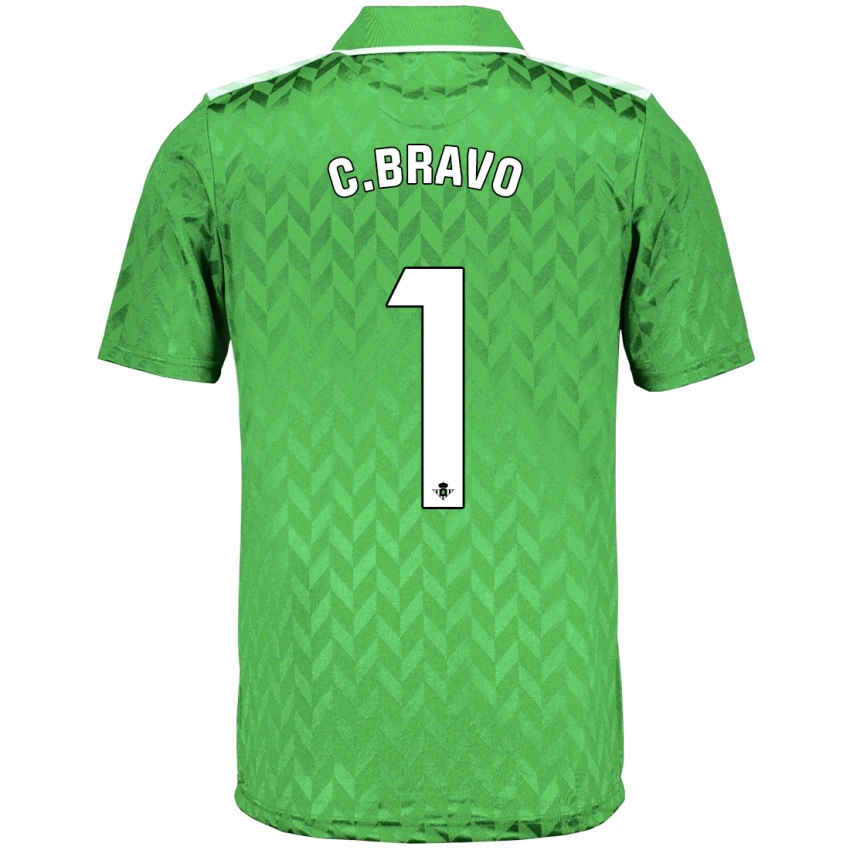 Niño Camiseta Claudio Bravo #1 Verde 2ª Equipación 2023/24 La Camisa Chile