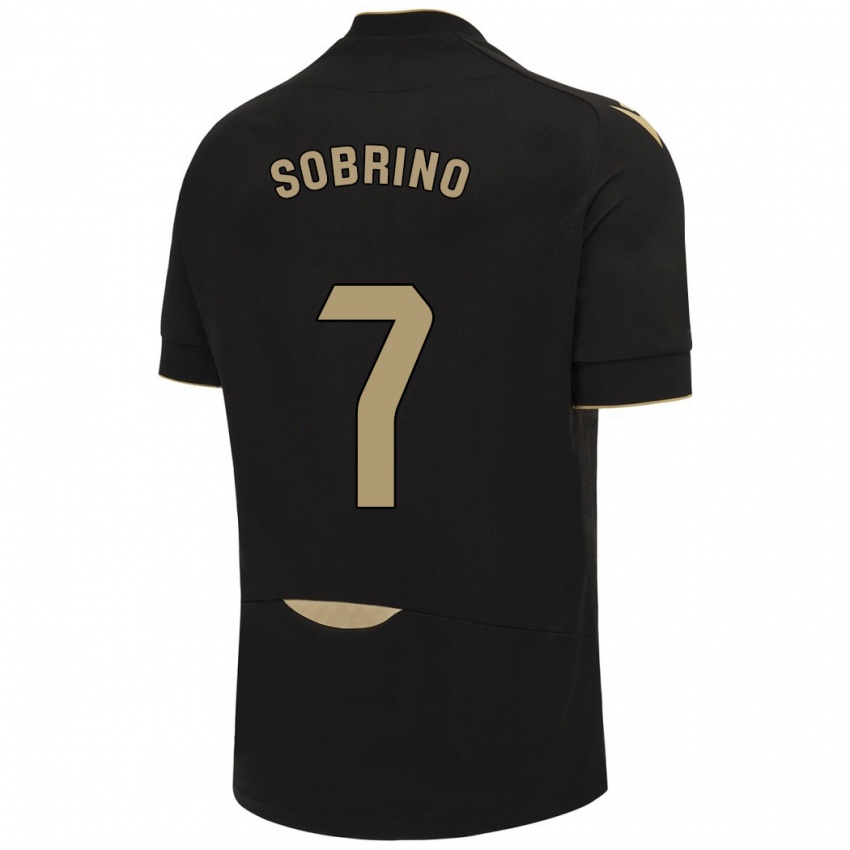 Niño Camiseta Ruben Sobrino #7 Negro 2ª Equipación 2023/24 La Camisa Chile