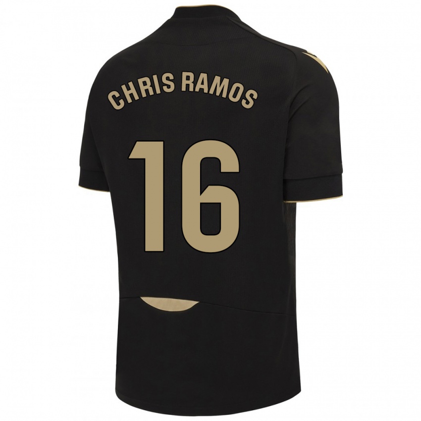 Niño Camiseta Chris Ramos #16 Negro 2ª Equipación 2023/24 La Camisa Chile