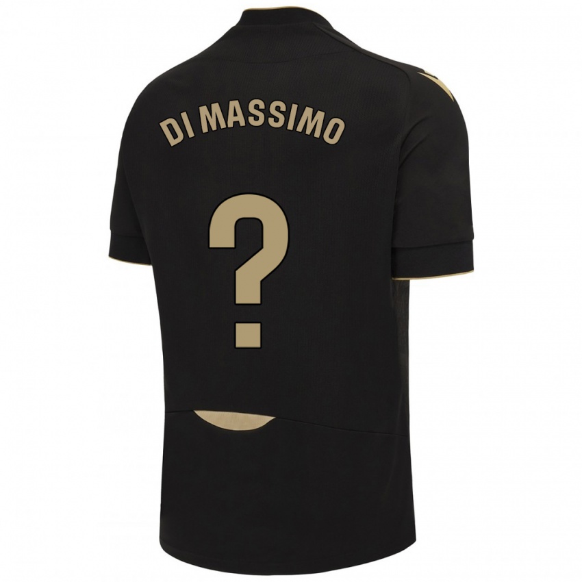 Niño Camiseta Manuel Di Massimo #0 Negro 2ª Equipación 2023/24 La Camisa Chile