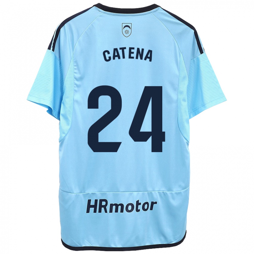 Niño Camiseta Alejandro Catena #24 Azul 2ª Equipación 2023/24 La Camisa Chile