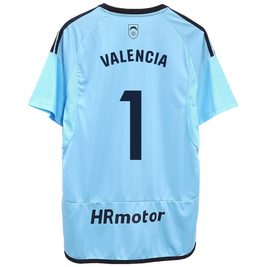 Niño Camiseta Pablo Valencia #1 Azul 2ª Equipación 2023/24 La Camisa Chile