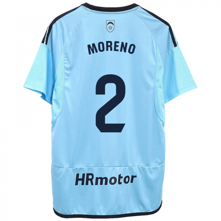 Niño Camiseta Jorge Moreno #27 Azul 2ª Equipación 2023/24 La Camisa Chile