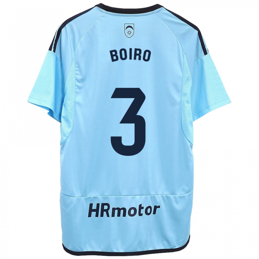 Niño Camiseta Adama Boiro #3 Azul 2ª Equipación 2023/24 La Camisa Chile