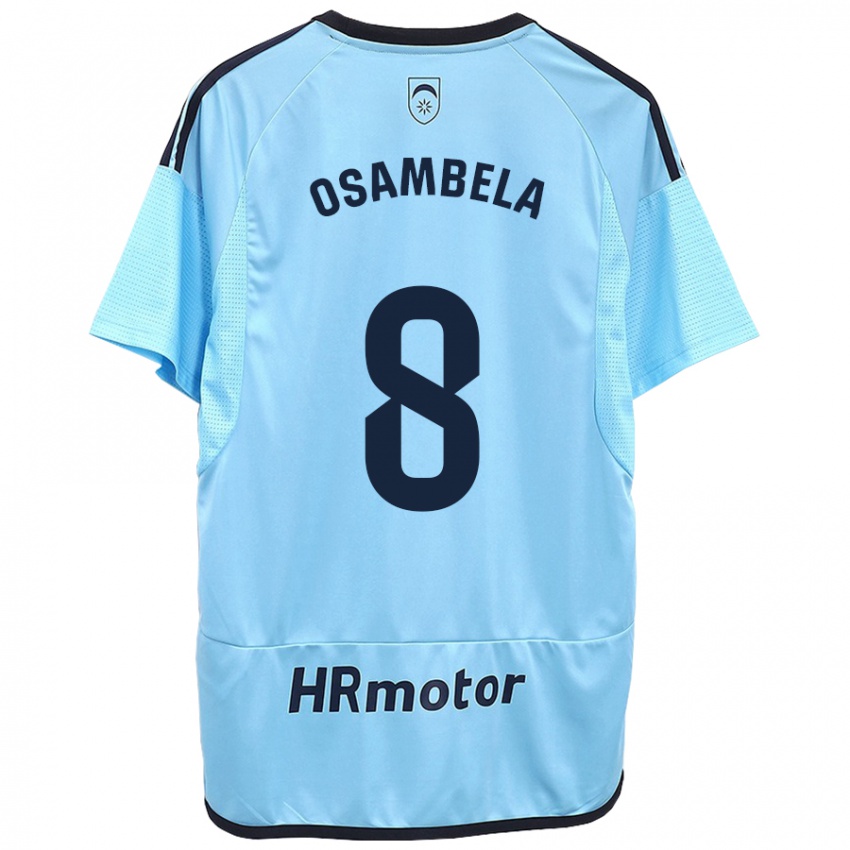 Niño Camiseta Asier Osambela #8 Azul 2ª Equipación 2023/24 La Camisa Chile