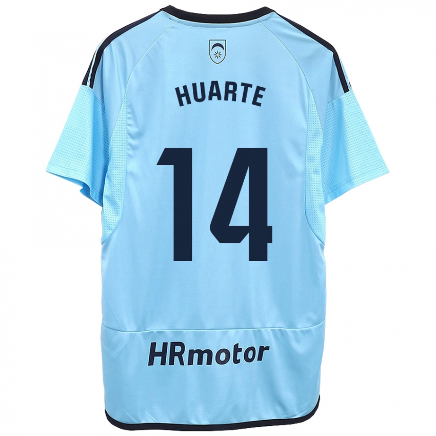 Niño Camiseta Xabi Huarte #14 Azul 2ª Equipación 2023/24 La Camisa Chile