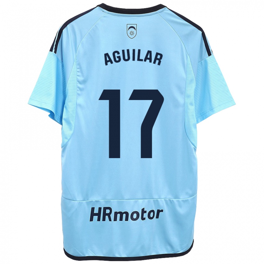 Niño Camiseta Eneko Aguilar #17 Azul 2ª Equipación 2023/24 La Camisa Chile