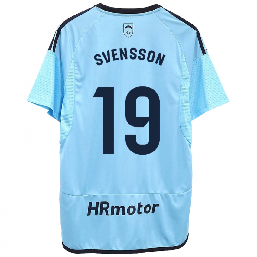 Niño Camiseta Max Svensson #19 Azul 2ª Equipación 2023/24 La Camisa Chile