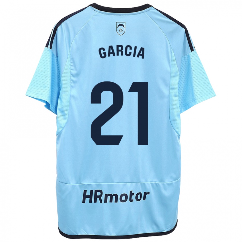 Niño Camiseta Jon García #21 Azul 2ª Equipación 2023/24 La Camisa Chile