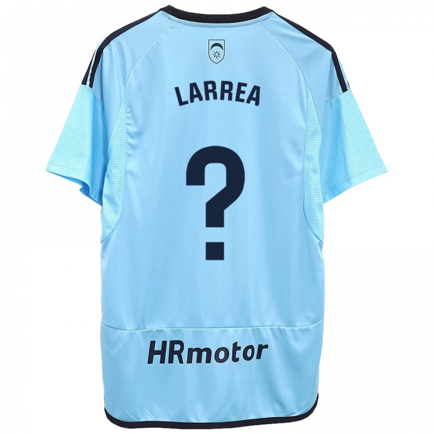 Niño Camiseta Unai Larrea #0 Azul 2ª Equipación 2023/24 La Camisa Chile