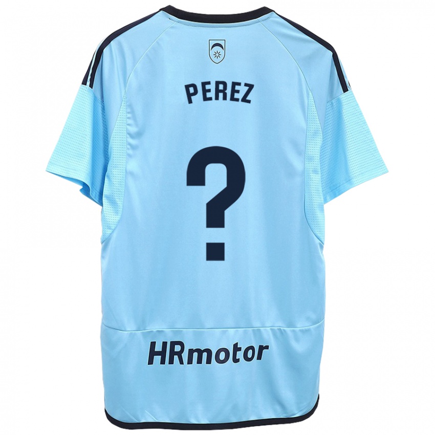 Niño Camiseta Bruno Perez #0 Azul 2ª Equipación 2023/24 La Camisa Chile