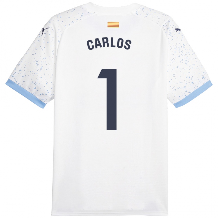 Niño Camiseta Juan Carlos #1 Blanco 2ª Equipación 2023/24 La Camisa Chile