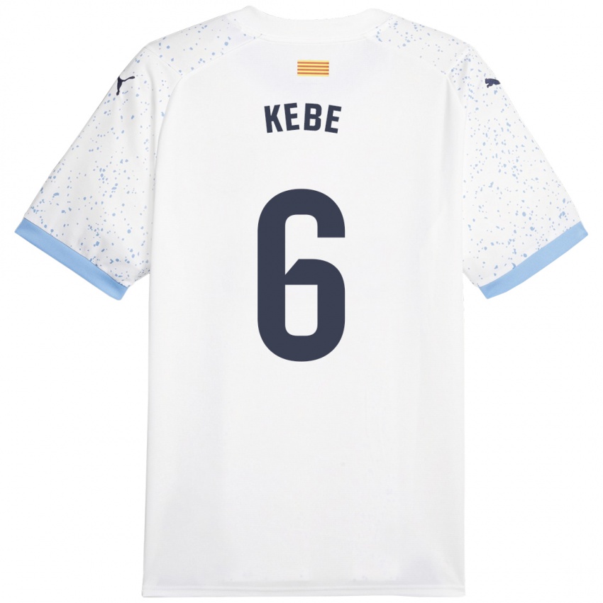 Niño Camiseta Ibrahima Kébé #6 Blanco 2ª Equipación 2023/24 La Camisa Chile