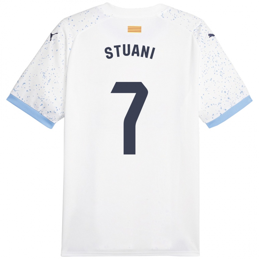 Niño Camiseta Cristhian Stuani #7 Blanco 2ª Equipación 2023/24 La Camisa Chile