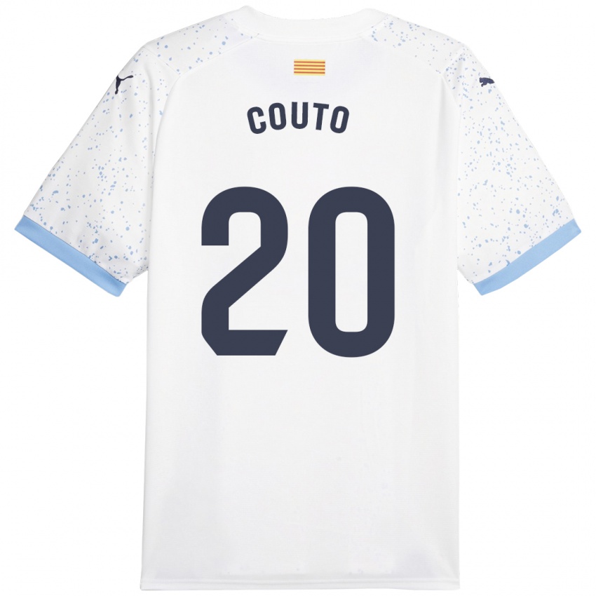 Niño Camiseta Yan Couto #20 Blanco 2ª Equipación 2023/24 La Camisa Chile