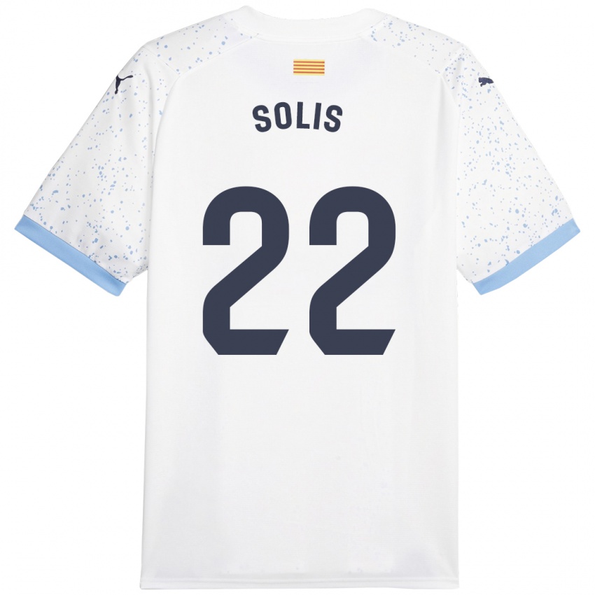 Niño Camiseta Jhon Solís #22 Blanco 2ª Equipación 2023/24 La Camisa Chile