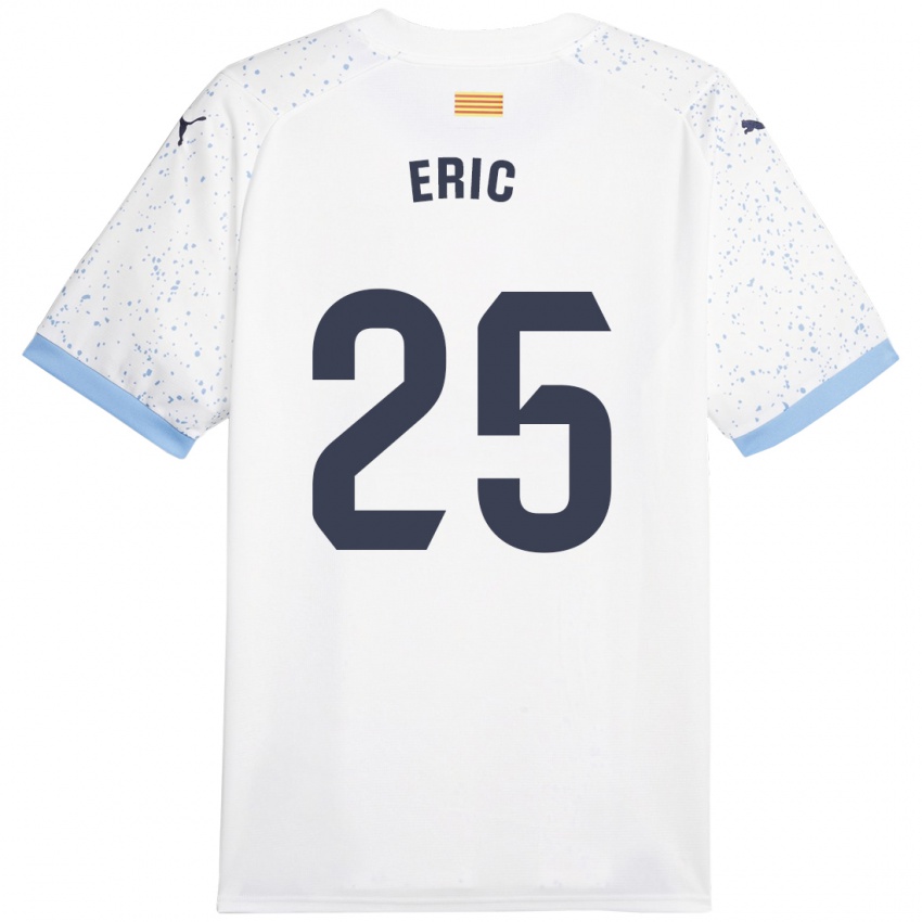 Niño Camiseta Eric Garcia #25 Blanco 2ª Equipación 2023/24 La Camisa Chile