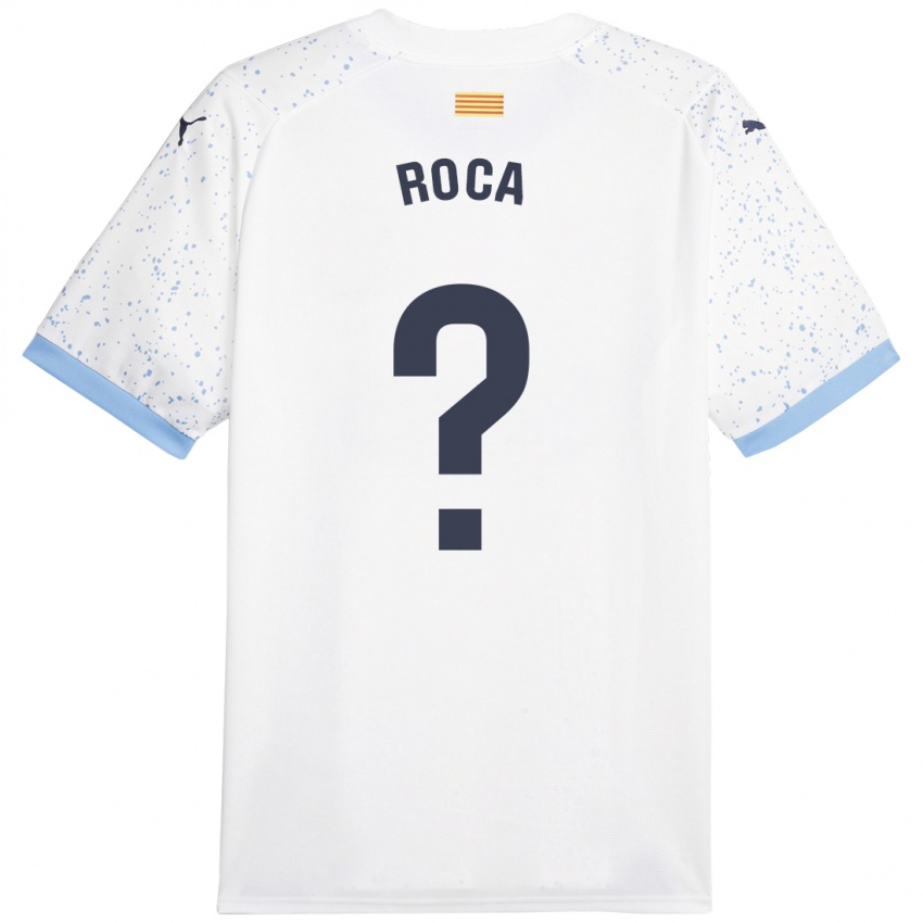 Niño Camiseta Joel Roca #0 Blanco 2ª Equipación 2023/24 La Camisa Chile