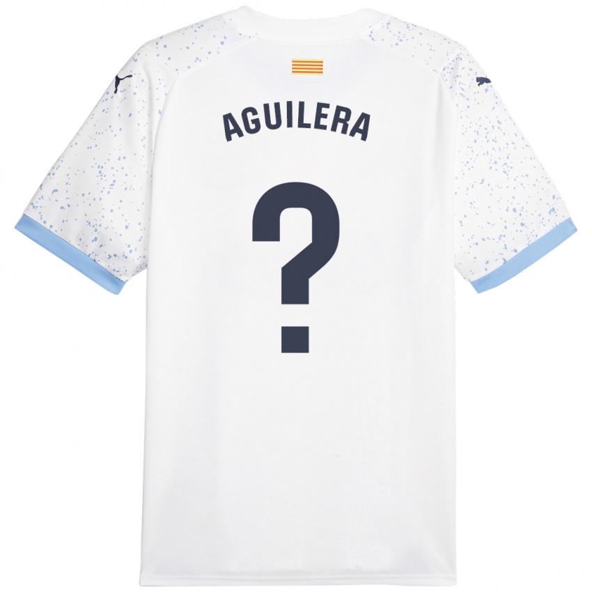 Niño Camiseta Oriol Aguilera #0 Blanco 2ª Equipación 2023/24 La Camisa Chile