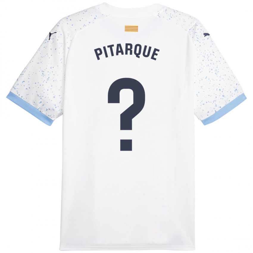 Niño Camiseta Víctor Pitarque #0 Blanco 2ª Equipación 2023/24 La Camisa Chile