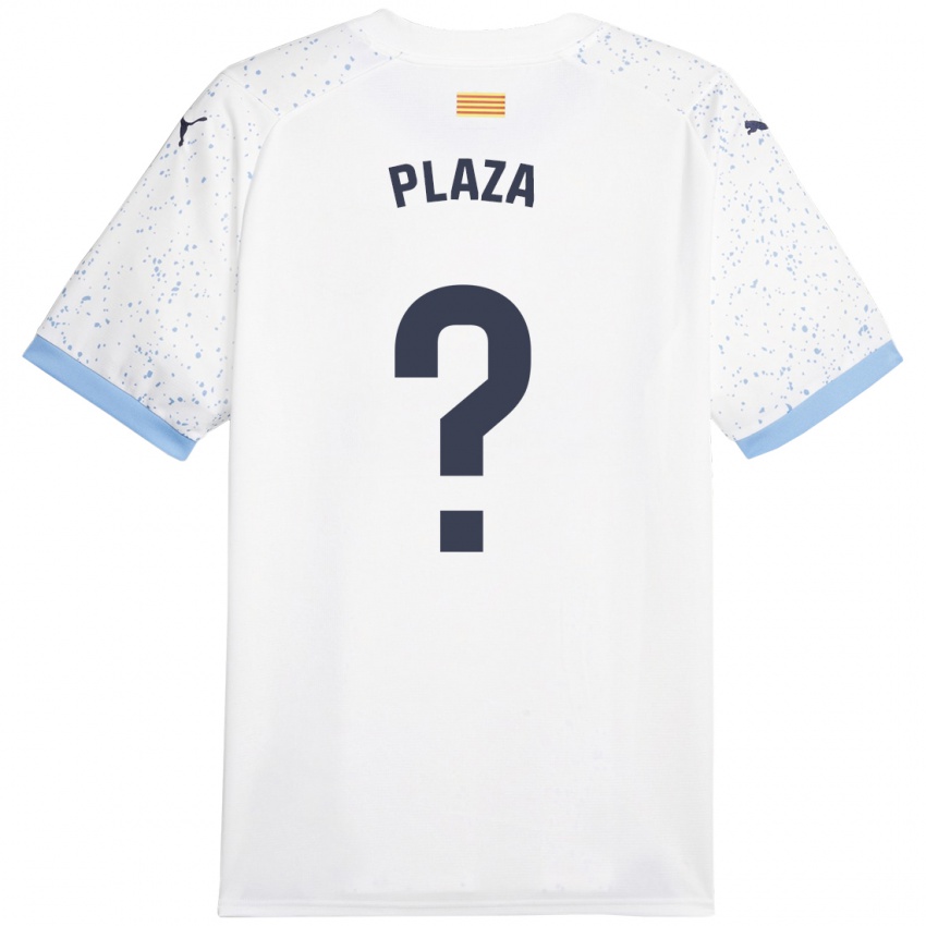 Niño Camiseta Nacho Plaza #0 Blanco 2ª Equipación 2023/24 La Camisa Chile