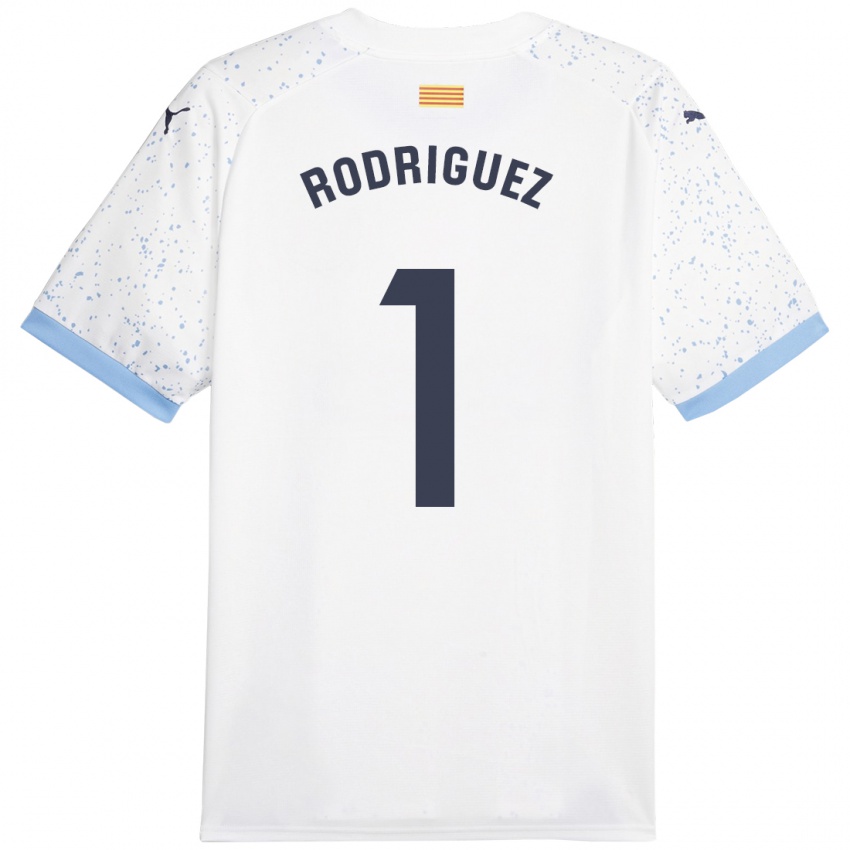 Niño Camiseta Maria Rodríguez #1 Blanco 2ª Equipación 2023/24 La Camisa Chile