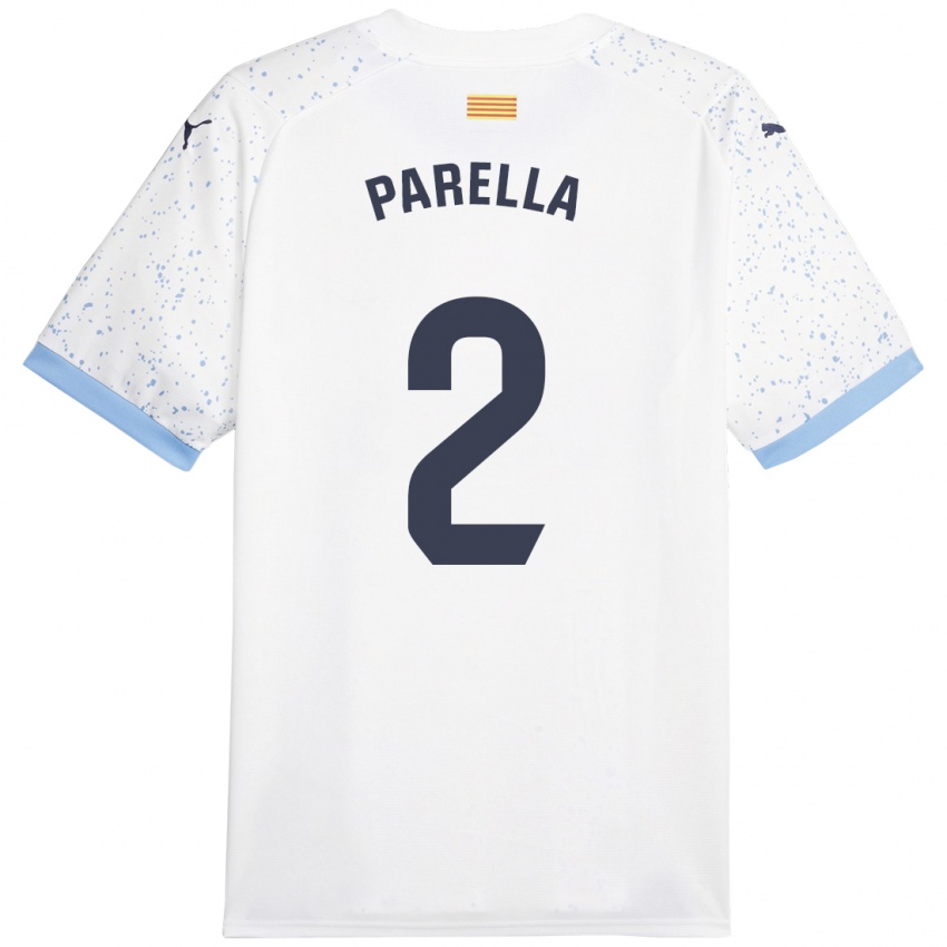 Niño Camiseta Virginia Parella #2 Blanco 2ª Equipación 2023/24 La Camisa Chile