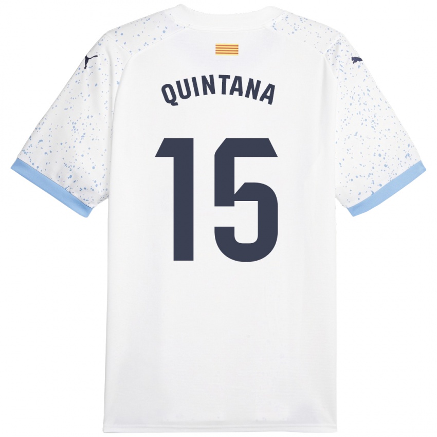 Niño Camiseta Amru Quintana #15 Blanco 2ª Equipación 2023/24 La Camisa Chile