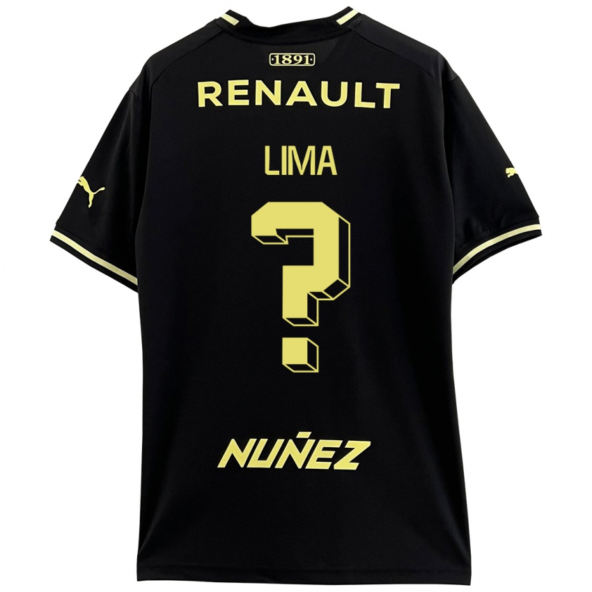 Niño Camiseta Jhonatan Lima #0 Negro 2ª Equipación 2023/24 La Camisa Chile