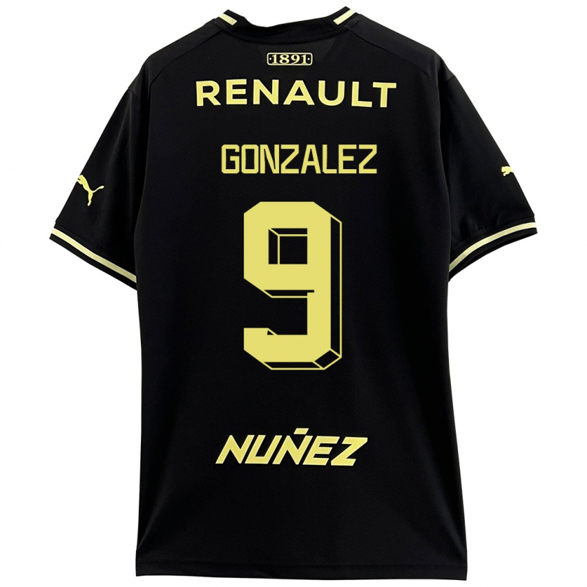 Niño Camiseta Franco González #9 Negro 2ª Equipación 2023/24 La Camisa Chile