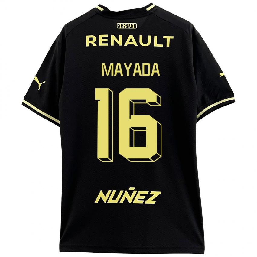Niño Camiseta Camilo Mayada #16 Negro 2ª Equipación 2023/24 La Camisa Chile