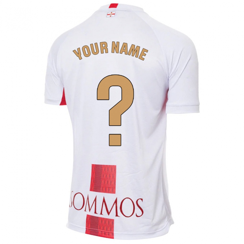 Niño Camiseta Su Nombre #0 Blanco 2ª Equipación 2023/24 La Camisa Chile