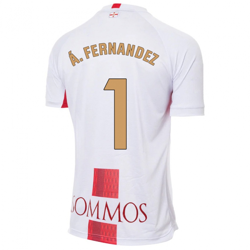 Niño Camiseta Álvaro Fernández #1 Blanco 2ª Equipación 2023/24 La Camisa Chile