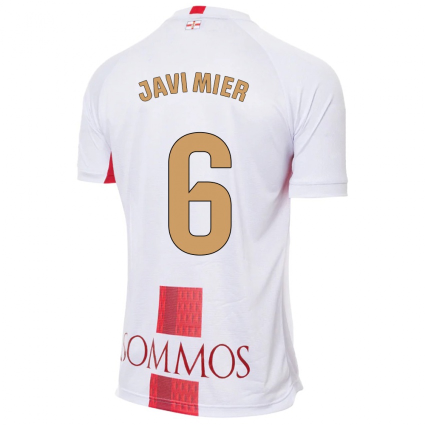 Niño Camiseta Javi Mier #6 Blanco 2ª Equipación 2023/24 La Camisa Chile