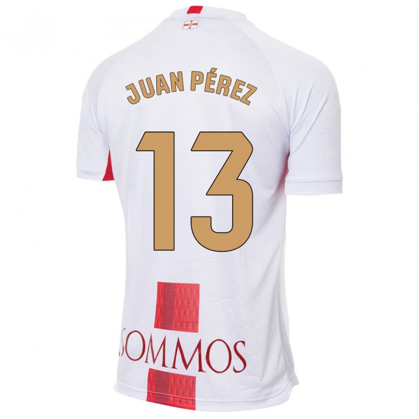 Niño Camiseta Juan Pérez #13 Blanco 2ª Equipación 2023/24 La Camisa Chile