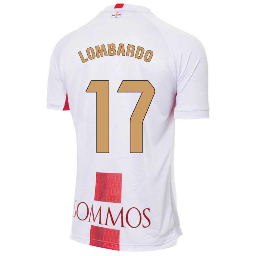 Niño Camiseta Enzo Lombardo #17 Blanco 2ª Equipación 2023/24 La Camisa Chile