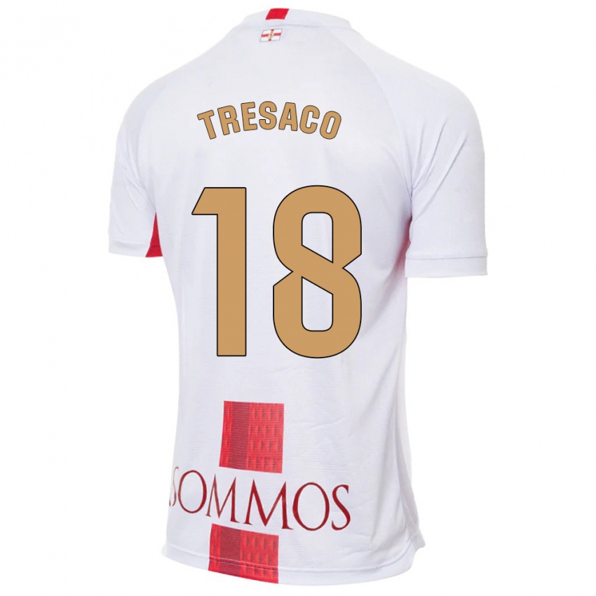 Niño Camiseta Rafa Tresaco #18 Blanco 2ª Equipación 2023/24 La Camisa Chile