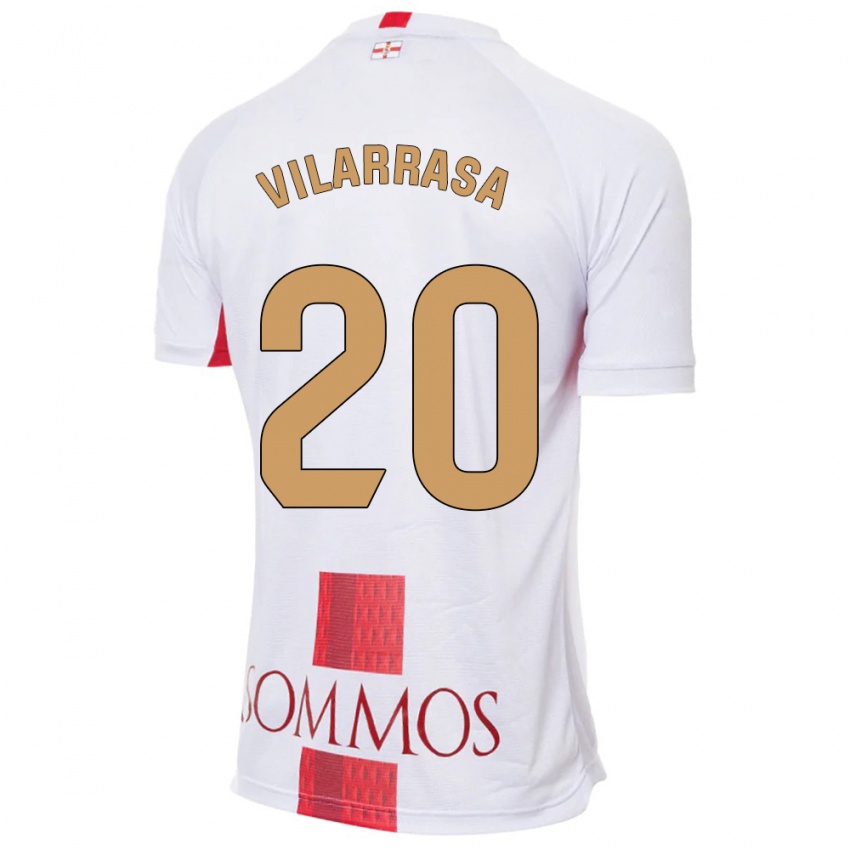 Niño Camiseta Ignasi Vilarrasa #20 Blanco 2ª Equipación 2023/24 La Camisa Chile