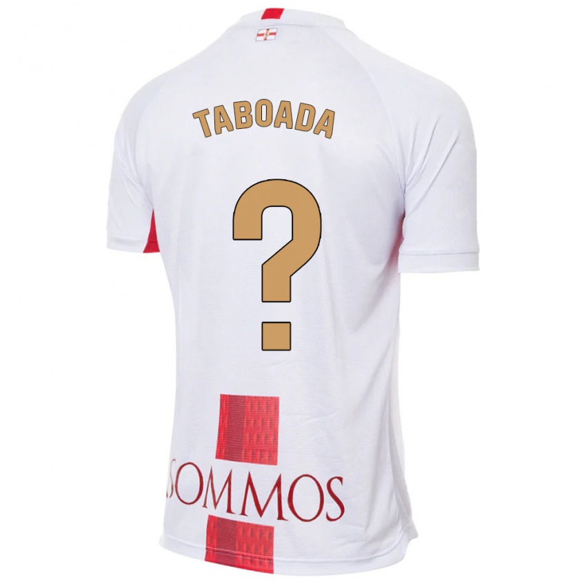 Niño Camiseta Héctor Taboada #0 Blanco 2ª Equipación 2023/24 La Camisa Chile