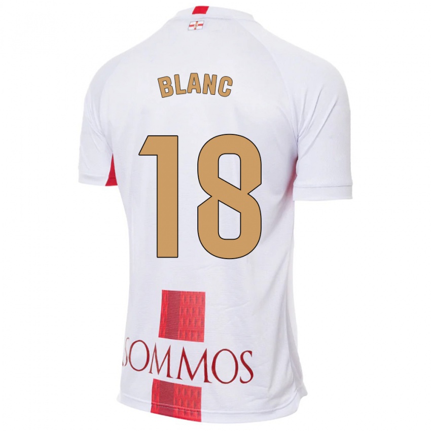 Niño Camiseta Laia Blanc #18 Blanco 2ª Equipación 2023/24 La Camisa Chile
