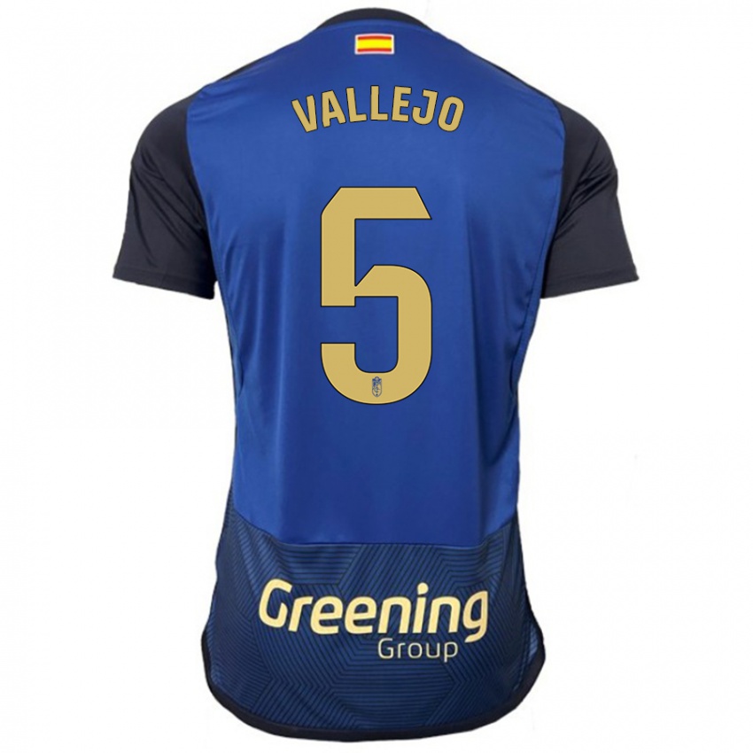 Niño Camiseta Jesus Vallejo #5 Armada 2ª Equipación 2023/24 La Camisa Chile