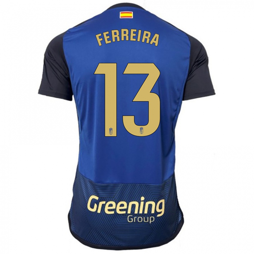 Niño Camiseta André Ferreira #13 Armada 2ª Equipación 2023/24 La Camisa Chile